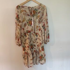 Lovestitch Clove Mini Dress- Floral Print Women's Dress